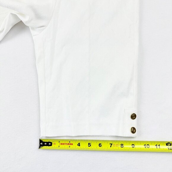 Liz Claiborne Women's Pull-on Alyssa White Bermuda Shorts Sz 6 Comfort Waist NWT - Picture 13 of 14